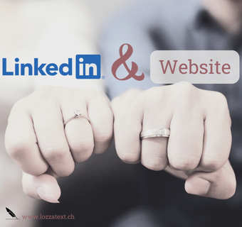 Zwei Fäuste mit Ehering symbolisieren starke Partnerschaft von Website und LinkedIn